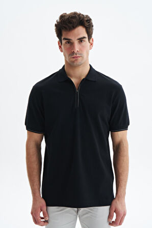 Arma Erkek Regular Fit Basic % 100 Pamuk Pike Fermuarlı Polo Yaka Tişört Y29374354002 