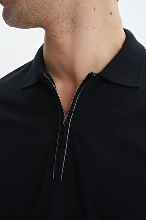 Arma Erkek Regular Fit Basic % 100 Pamuk Pike Fermuarlı Polo Yaka Tişört Y29374354002 