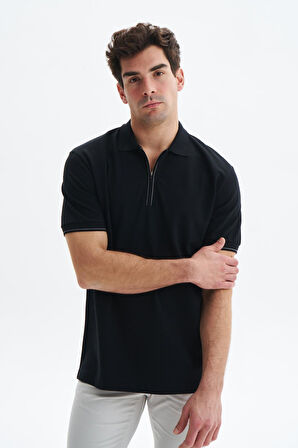 Arma Erkek Regular Fit Basic % 100 Pamuk Pike Fermuarlı Polo Yaka Tişört Y29374354002 