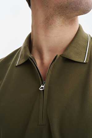 Arma Erkek Regular Fit Basic % 100 Pamuk Pike Fermuarlı Polo Yaka Tişört Y29374354202 