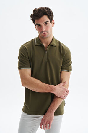 Arma Erkek Regular Fit Basic % 100 Pamuk Pike Fermuarlı Polo Yaka Tişört Y29374354202 