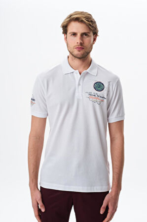 Arma Erkek Battal Büyük Beden Baskılı % 100 Pamuk Pike Polo Yaka Tişört Y29374870502 