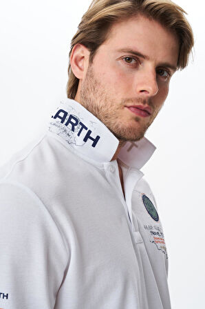 Arma Erkek Battal Büyük Beden Baskılı % 100 Pamuk Pike Polo Yaka Tişört Y29374870502 