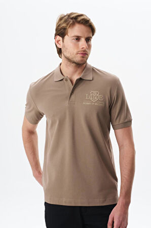 Arma Erkek Yazı Baskılı Regular Fit % 100 Pamuk Pike Polo Yaka Tişört Y29374355602 