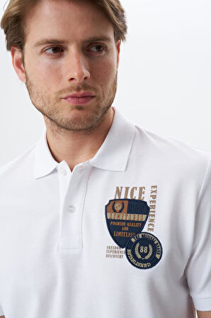 Arma Erkek Yazı Baskılı Regular Fit % 100 Pamuk Pike Polo Yaka Tişört Y29374355802 