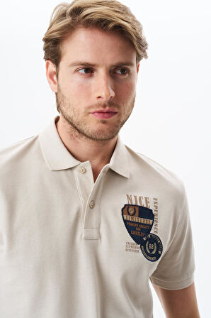 Arma Erkek Yazı Baskılı Regular Fit % 100 Pamuk Pike Polo Yaka Tişört Y29374355802 