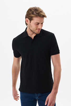 Arma Erkek Basic Regular Fit Jakarlı Süprem Polo Yaka Tişört Y29374356302 