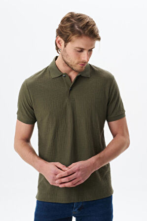Arma Erkek Basic Regular Fit Jakarlı Süprem Polo Yaka Tişört Y29374356302 
