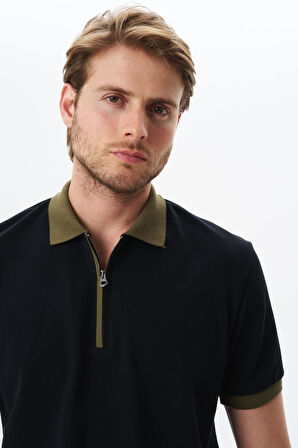 Arma Erkek Regular Fit Basic % 100 Pamuk Pike Fermuarlı Polo Yaka Tişört Y29374354302 