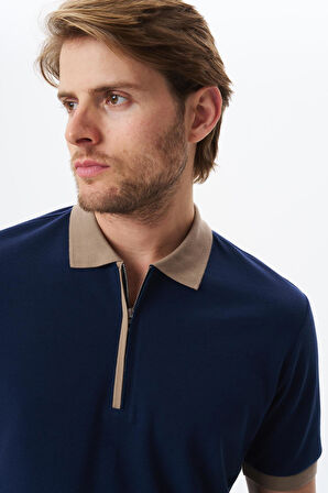 Arma Erkek Regular Fit Basic % 100 Pamuk Pike Fermuarlı Polo Yaka Tişört Y29374354302 