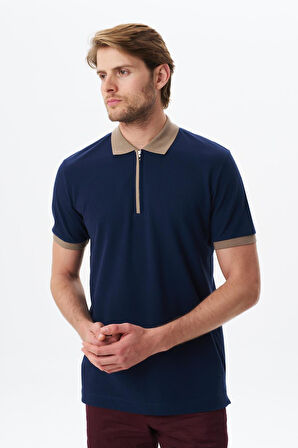 Arma Erkek Regular Fit Basic % 100 Pamuk Pike Fermuarlı Polo Yaka Tişört Y29374354302 