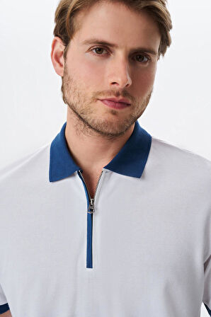 Arma Erkek Regular Fit Basic % 100 Pamuk Pike Fermuarlı Polo Yaka Tişört Y29374354302 