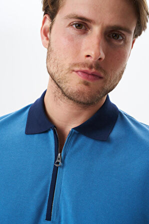 Arma Erkek Regular Fit Basic % 100 Pamuk Pike Fermuarlı Polo Yaka Tişört Y29374354302 