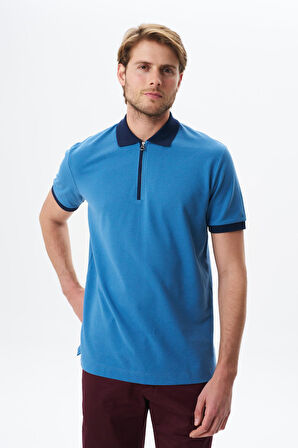 Arma Erkek Regular Fit Basic % 100 Pamuk Pike Fermuarlı Polo Yaka Tişört Y29374354302 