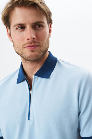 Arma Erkek Regular Fit Basic % 100 Pamuk Pike Fermuarlı Polo Yaka Tişört Y29374354302 