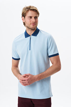 Arma Erkek Regular Fit Basic % 100 Pamuk Pike Fermuarlı Polo Yaka Tişört Y29374354302 