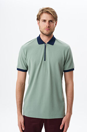 Arma Erkek Regular Fit Basic % 100 Pamuk Pike Fermuarlı Polo Yaka Tişört Y29374354302 