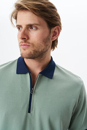 Arma Erkek Regular Fit Basic % 100 Pamuk Pike Fermuarlı Polo Yaka Tişört Y29374354302 