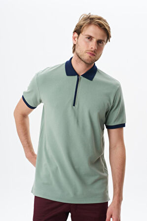 Arma Erkek Regular Fit Basic % 100 Pamuk Pike Fermuarlı Polo Yaka Tişört Y29374354302 