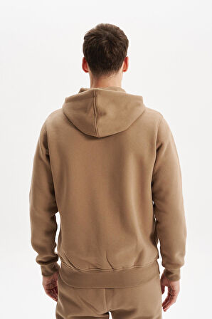 Arma Erkek Regular Fit 3 İplik Kapüşonlu Sweatshirt – Fermuarlı, Fleto Cepli, Kalın Kumaş K30324650502 