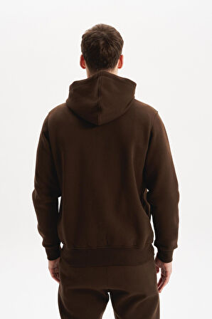 Arma Erkek Sweatshirt Büyük Beden 3 İplik Kalın Kumaş Kapüşonlu Fermuarlı Cepli %70 Pamuk %30 Polyester K30324801502 