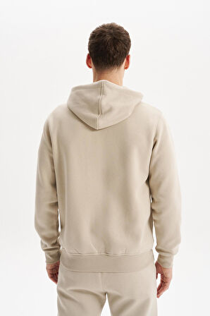 Arma Erkek Sweatshirt Büyük Beden 3 İplik Kalın Kumaş Kapüşonlu Fermuarlı Cepli %70 Pamuk %30 Polyester K30324801502 