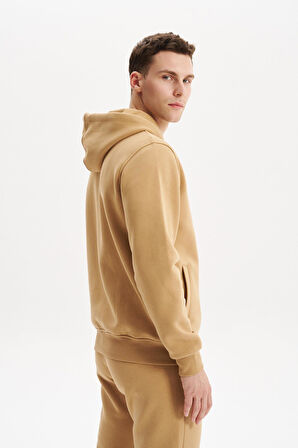 Arma Erkek Sweatshirt Büyük Beden 3 İplik Kalın Kumaş Kapüşonlu Fermuarlı Cepli %70 Pamuk %30 Polyester K30324801502 