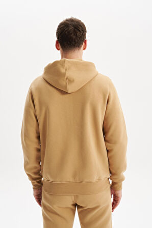 Arma Erkek Sweatshirt Büyük Beden 3 İplik Kalın Kumaş Kapüşonlu Fermuarlı Cepli %70 Pamuk %30 Polyester K30324801502 