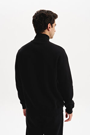 Arma Erkek Örme Sweatshirt Regular Fit 3 İplik Basic Dik Yaka Tam Fermuarlı Cepli %70 Pamuk %30 Polyester K30324650702 