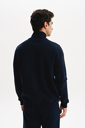 Arma Erkek Örme Sweatshirt Regular Fit 3 İplik Basic Dik Yaka Tam Fermuarlı Cepli %70 Pamuk %30 Polyester K30324650702 