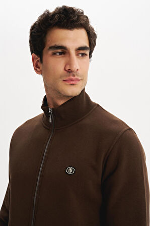 Arma Erkek Örme Sweatshirt Regular Fit 3 İplik Basic Dik Yaka Tam Fermuarlı Cepli %70 Pamuk %30 Polyester K30324650702 