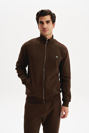 Arma Erkek Örme Sweatshirt Regular Fit 3 İplik Basic Dik Yaka Tam Fermuarlı Cepli %70 Pamuk %30 Polyester K30324650702 