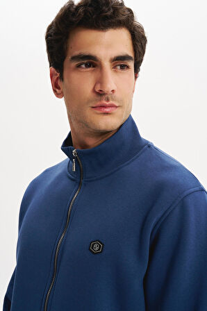 Arma Erkek Örme Sweatshirt Regular Fit 3 İplik Basic Dik Yaka Tam Fermuarlı Cepli %70 Pamuk %30 Polyester K30324650702 