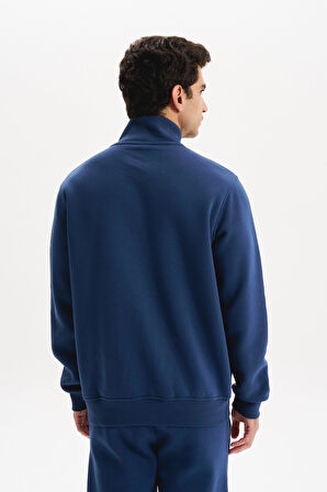 Arma Erkek Örme Sweatshirt Regular Fit 3 İplik Basic Dik Yaka Tam Fermuarlı Cepli %70 Pamuk %30 Polyester K30324650702 