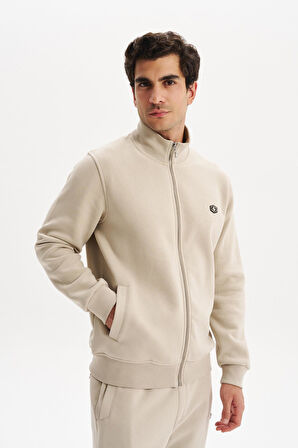 Arma Erkek Örme Sweatshirt Regular Fit 3 İplik Basic Dik Yaka Tam Fermuarlı Cepli %70 Pamuk %30 Polyester K30324650702 