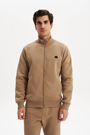 Arma Erkek Örme Sweatshirt Regular Fit 3 İplik Basic Dik Yaka Tam Fermuarlı Cepli %70 Pamuk %30 Polyester K30324650702 