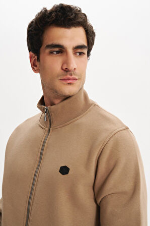 Arma Erkek Örme Sweatshirt Regular Fit 3 İplik Basic Dik Yaka Tam Fermuarlı Cepli %70 Pamuk %30 Polyester K30324650702 