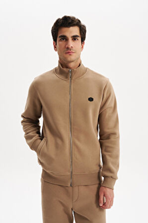 Arma Erkek Örme Sweatshirt Regular Fit 3 İplik Basic Dik Yaka Tam Fermuarlı Cepli %70 Pamuk %30 Polyester K30324650702 