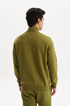 Arma Erkek Örme Sweatshirt Regular Fit 3 İplik Basic Dik Yaka Tam Fermuarlı Cepli %70 Pamuk %30 Polyester K30324650702 