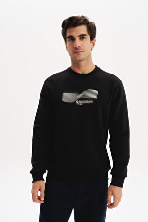 Arma Erkek Regular Fit 3 İplik Kalın Kumaş Baskılı Bisiklet Yaka Sweatshirt K30124603002 
