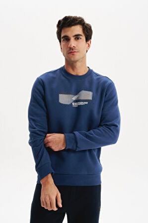 Arma Erkek Regular Fit 3 İplik Kalın Kumaş Baskılı Bisiklet Yaka Sweatshirt K30124603002 
