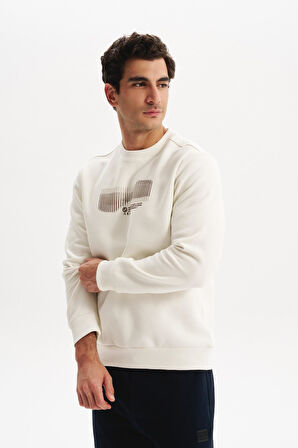 Arma Erkek Regular Fit 3 İplik Kalın Kumaş Baskılı Bisiklet Yaka Sweatshirt K30124603002 