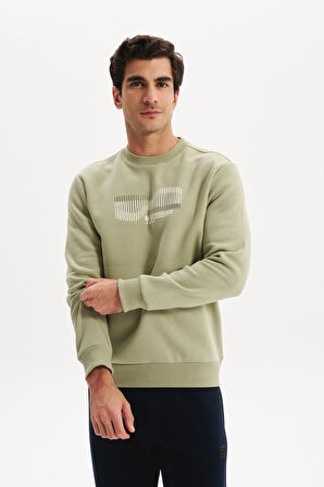 Arma Erkek Regular Fit 3 İplik Kalın Kumaş Baskılı Bisiklet Yaka Sweatshirt K30124603002 