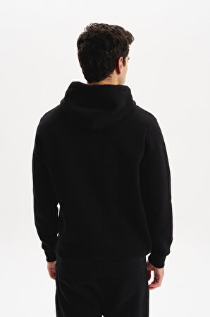 Arma Erkek Kapüşonlu Kanguru Cepli 3 İplik Baskılı Şardonlu Regular Fit Sweatshirt K30254628702 