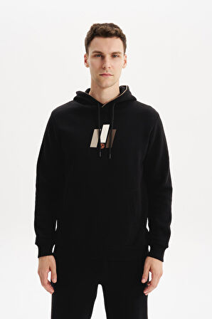 Arma Erkek Kapüşonlu Sweatshirt – Kanguru Cepli, 3 İplik Şardonlu, Regular Fit, %70 Pamuk %30 Polyester K30254628502 