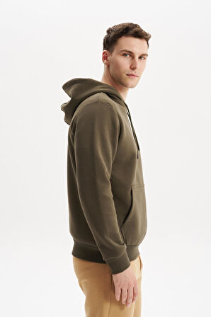 Arma Erkek Kapüşonlu Sweatshirt – Kanguru Cepli, 3 İplik Şardonlu, Regular Fit, %70 Pamuk %30 Polyester K30254628502 