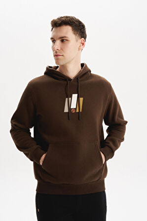 Arma Erkek Kapüşonlu Sweatshirt – Kanguru Cepli, 3 İplik Şardonlu, Regular Fit, %70 Pamuk %30 Polyester K30254628502 