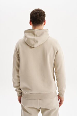 Arma Erkek Kapüşonlu Sweatshirt – Kanguru Cepli, 3 İplik Şardonlu, Regular Fit, %70 Pamuk %30 Polyester K30254628502 