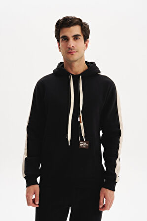 Arma Erkek Kapüşonlu Sweatshirt – Regular Fit, 3 İplik Şardonlu, Kanguru Cepli, Basic Örme K30254629002 