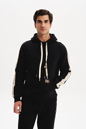 Arma Erkek Kapüşonlu Sweatshirt – Regular Fit, 3 İplik Şardonlu, Kanguru Cepli, Basic Örme K30254629002 